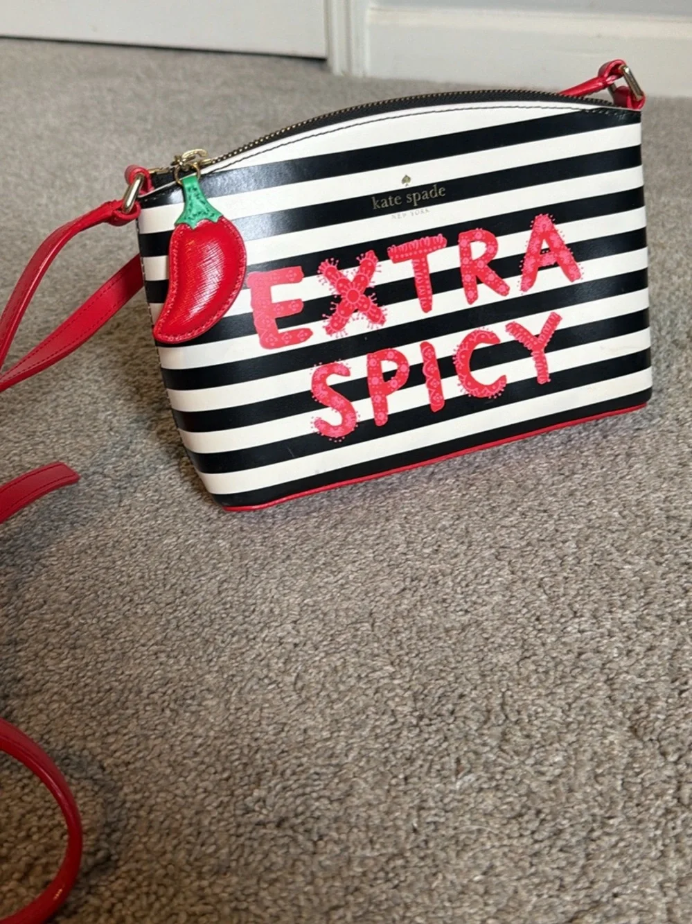 Kate Spade EXTRA SPICY chili pepper crossbody